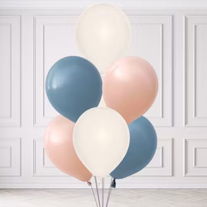 Ballongbukett - Rosa Himmel