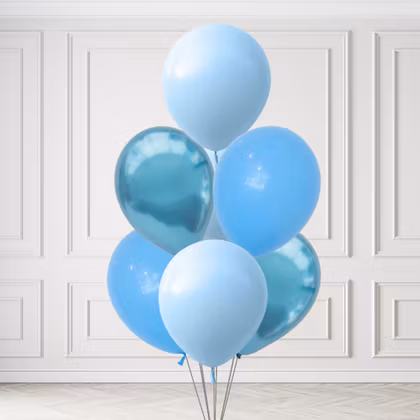 Ballongbukett - Blue Bubbles