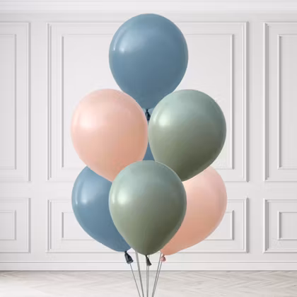 Ballongbukett - Dimmiga Pasteller
