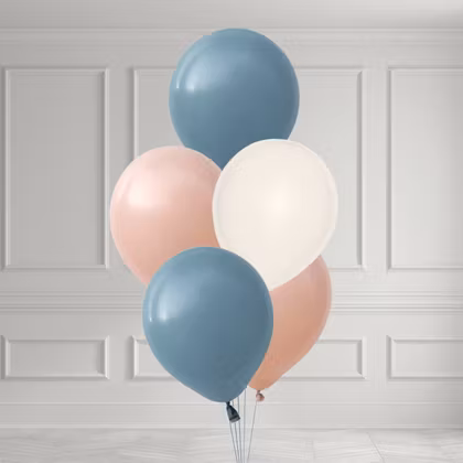 Ballongbukett - Rosa Himmel