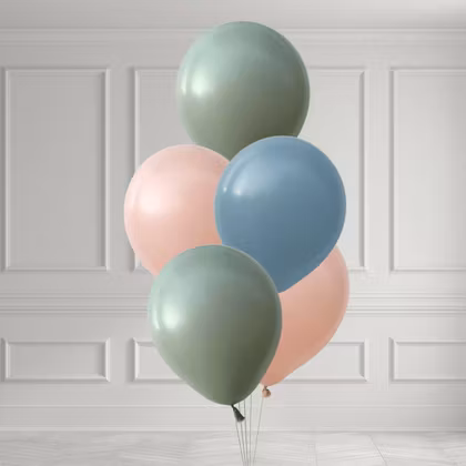 Ballongbukett - Dimmiga Pasteller