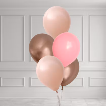 Ballongbukett - Rosa Bubbel