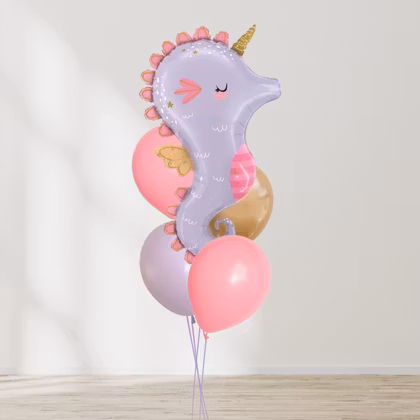 Ballongbukett - Lila Vågor