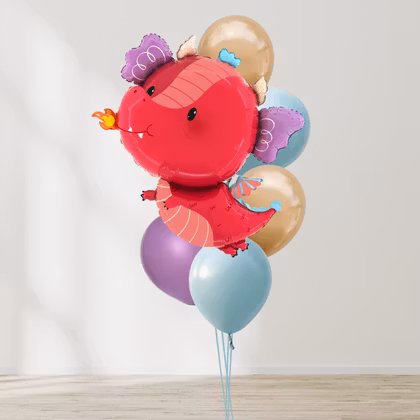 Ballongbukett - Fierce Fire Dragon