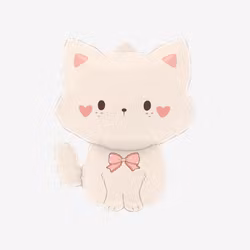 Folieballong - Gullig Katt