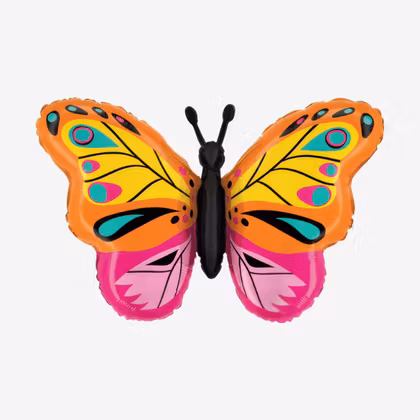 Folieballong - Färglad Fjäril