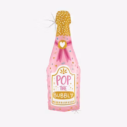 Folieballong - Champangeflaska - Pop the bubbly