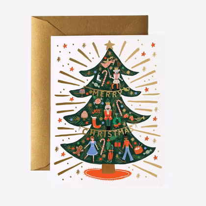 Julkort - Nutcracker Tree