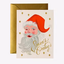 Julkort - Greetings From Santa