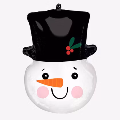 Folieballong - Snögubbe