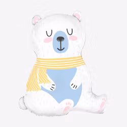 Folieballong - Isbjörn