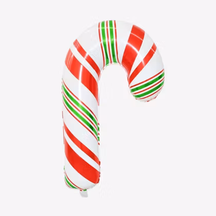 Folieballong - Rosa Polkagris