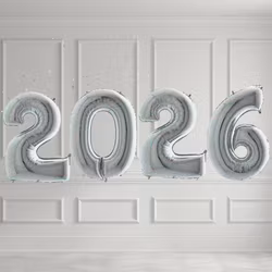 Sifferballonger 2026 - Valfri färg