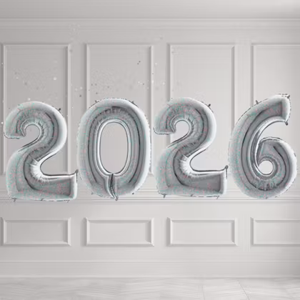 Sifferballonger 2026 - Valfri färg