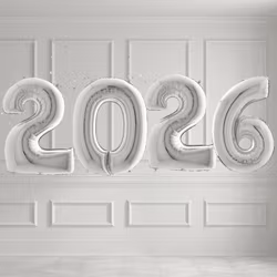 Sifferballonger 2026 - Valfri färg