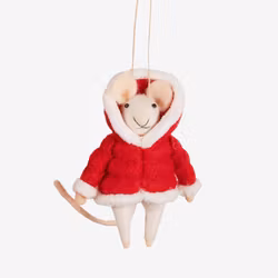 Julgranskula - Mouse in Puffer Jacket