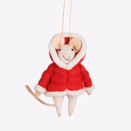 Julgranskula - Mouse in Puffer Jacket