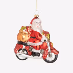 Julgranskula - Santa on a Motorbike