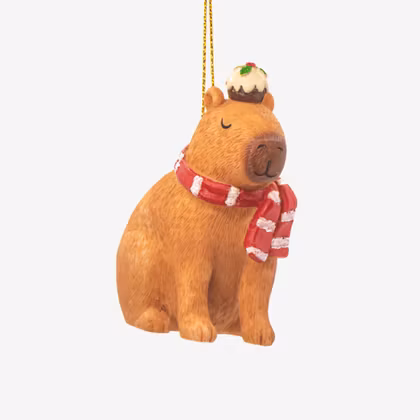 Julgranskula - Kapybara med Halsduk