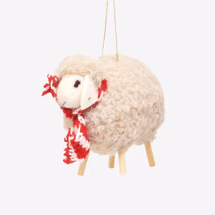 Julgranskula - Får Vit