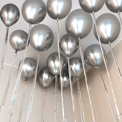 Latexballonger med fransar