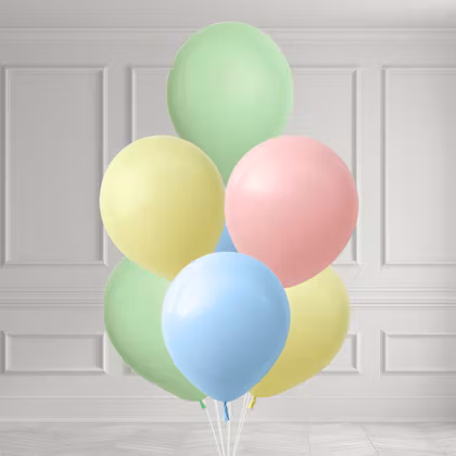 Ballongbukett - Pastellbris