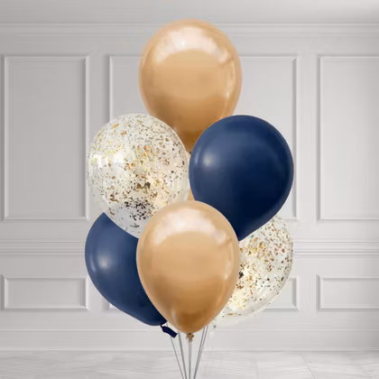Ballongbukett - Golden Midnight
