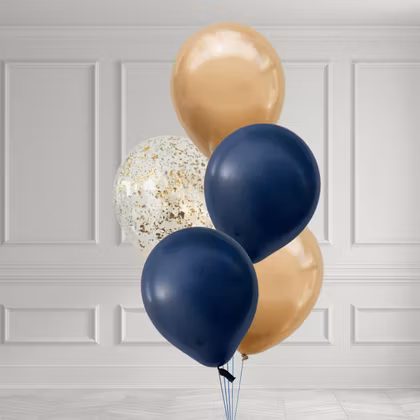 Ballongbukett - Golden Midnight