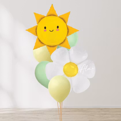 Ballongbukett - Blommor och Solsken