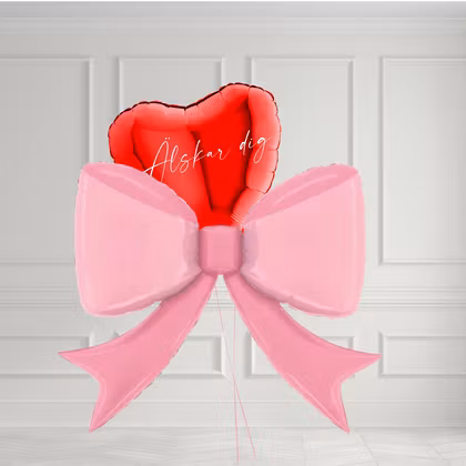 Ballongbukett - Kärleksrosett