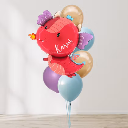 Ballongbukett - Fierce Fire Dragon