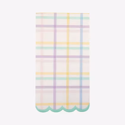 Servetter – Pastellrutiga