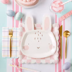 Servetter – Pastellrutiga