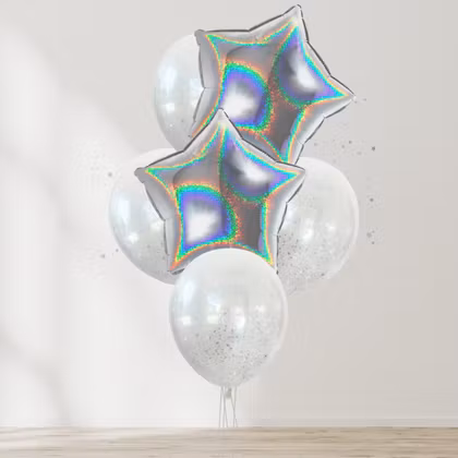 Ballongbukett - Glitter och Stjärnor