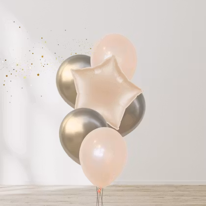 Ballongbukett - Golden Blush