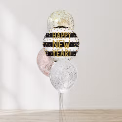 Ballongbukett - New Years Konfetti