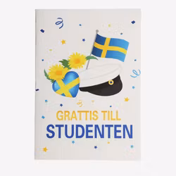 Kort – Grattis Till Studenten Svenska Flaggan