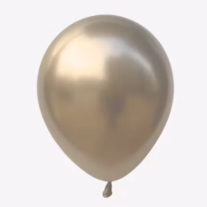 Ballong 45 cm - Chrome Vit guld
