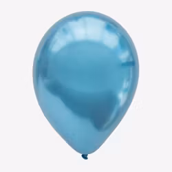 Ballong 45 cm - Chrome Blå