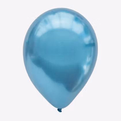 Ballong 45 cm - Chrome Blå