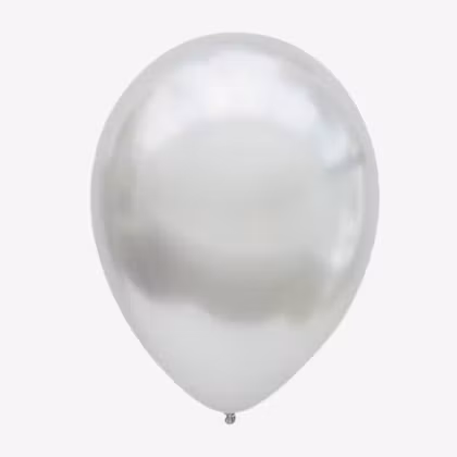 Ballong 45 cm - Chrome Silver