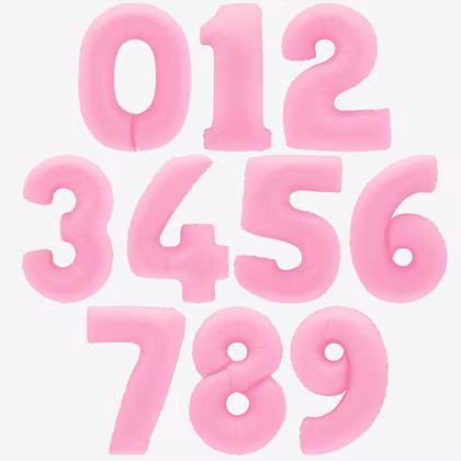 Sifferballonger - Sakura Rosa