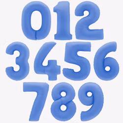 Sifferballonger - Blå Lotus