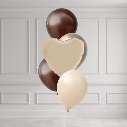 Ballongbukett - Soft Cream