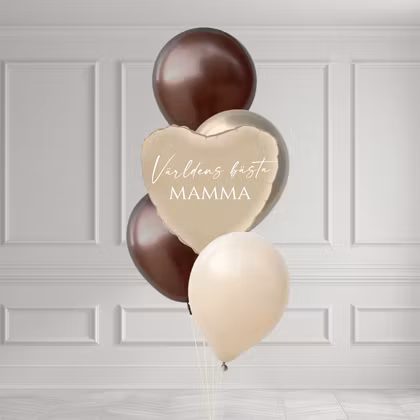 Ballongbukett - Soft Cream