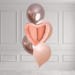 Ballongbukett – Roséguld Moments