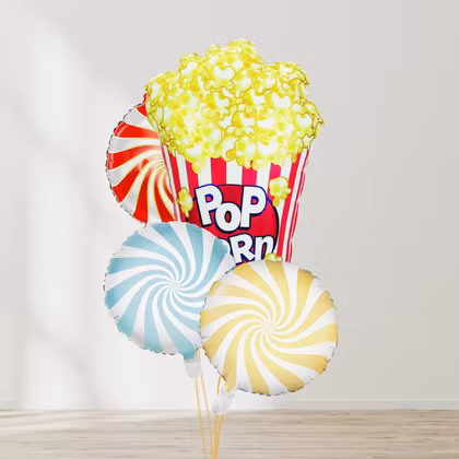 Ballongbukett - Popcornglädje