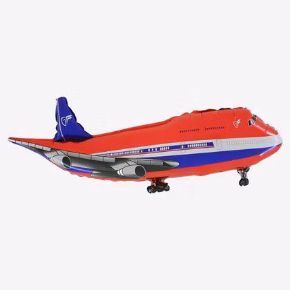 Folieballong - Rött Flygplan