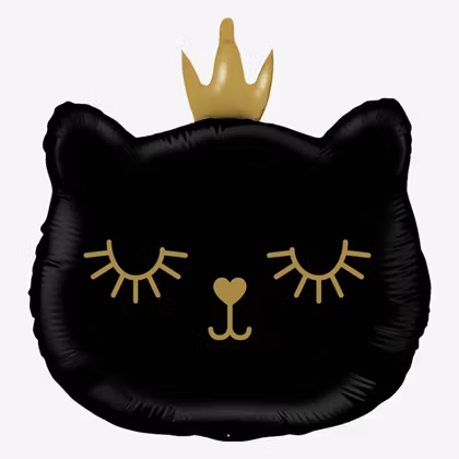 Folieballong - Svart Katt
