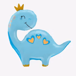 Folieballong - Blå Dinosaurie